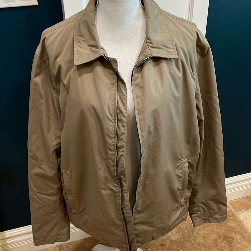 Banana Republic brown/khaki zip up jacket